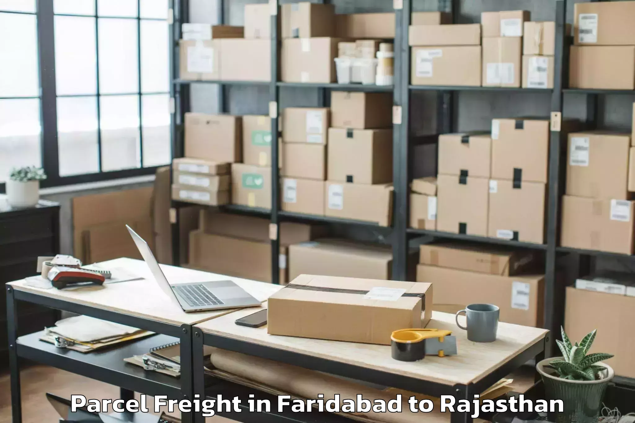 Top Faridabad to Khatu Khurd Parcel Freight Available